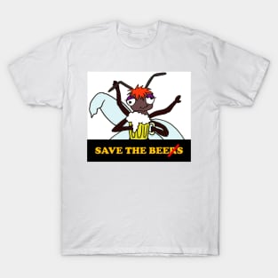 Tiled option Save the Bee(r)s T-Shirt